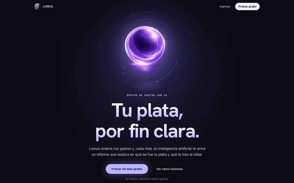 Captura del sitio de Lumus
